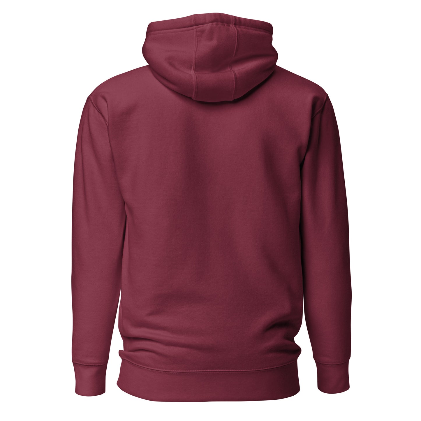 Burgundy/White Hoodie